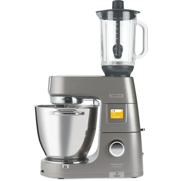 Kenwood Accessoire blender verre 1,6L KAH359GL pour robots pâtissiers Chef, Chef XL, Major, Cooking Chef - 4 lames, préparation boissons et sauces Kenwood Accessoire blender verre 1,6L KAH359GL pour robots pâtissiers Chef, Chef XL, Major, Cooking Chef - 4 lames, préparation boissons et sauces