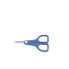 Filarmónica Ciseaux bébé droit en acier inoxydable avec manche ABS bleu 3,5 pouces