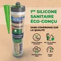GEB - Silicone sanitaire Multi-supports Blanc GEB'ORIZON - 310 ml - Séchage rapide 2h - Anti-moisissures - Pour joint lavabo, douche, baignoire