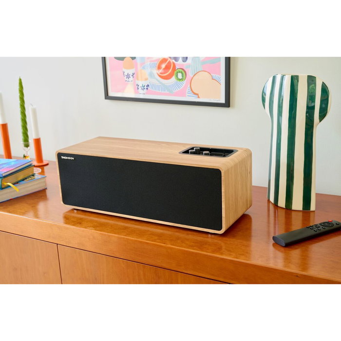 Thomson M30 - Enceinte Bluetooth Bois et Noir Thomson M30 - Enceinte Bluetooth Bois et Noir