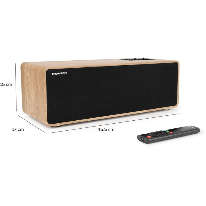 Thomson M30 - Enceinte Bluetooth Bois et Noir Thomson M30 - Enceinte Bluetooth Bois et Noir