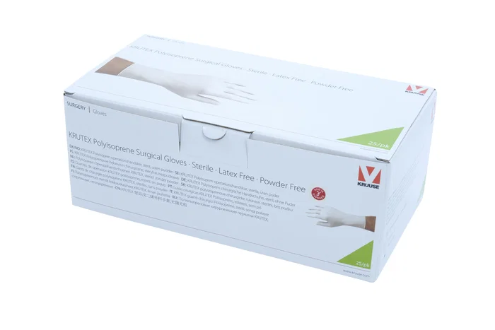 Kruuse Gants chirurgicaux en polyisoprène sans latex taille 6.5, 25 paires Kruuse Gants chirurgicaux en polyisoprène sans latex taille 6.5, 25 paires