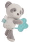 BigBuy Fun Baby Panda Aqua Marine avec Anneau de Dentition - 20 cm