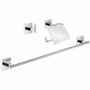 GROHE Set d'accessoires 3 en 1 Start Cube - Chrome
