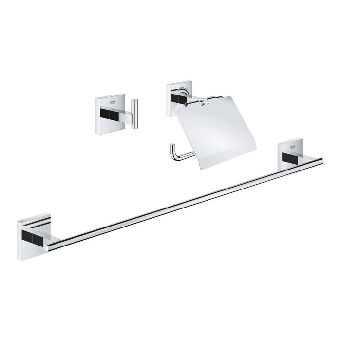 GROHE Set d'accessoires 3 en 1 Start Cube - Chrome