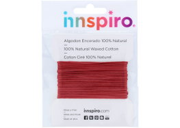 Innspiro Cordon en coton ciré fin fuchsia 1,0 mm 5 m