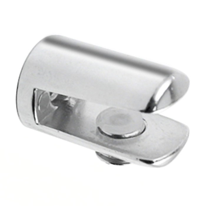 HERRAJES ALK Support Cristal Cylindrique Cromo Epaisseur 6 (Set de 2) HERRAJES ALK Support Cristal Cylindrique Cromo Epaisseur 6 (Set de 2)