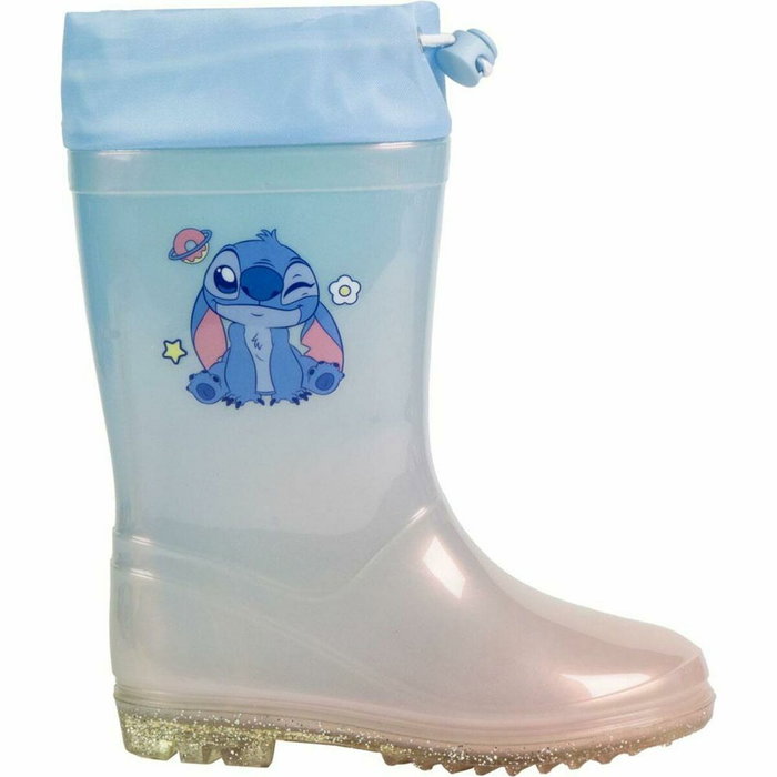 Bottes en Caoutchouc pour Enfants Stitch Bleu clair