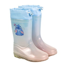 Bottes en Caoutchouc pour Enfants Stitch Bleu clair