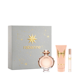 Paco Rabanne - Coffret Parfum Olympea pour Femme - Eau de Parfum 80 ml + Eau de Parfum 10 ml + Lait pour le Corps 100 ml