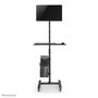 Neomounts FPMA-MOBILE1700 - Support mobile de sol avec roulettes pour écran plat jusqu'à 32", inclinaison et rotation, gestion des câbles, compatible VESA 75x75/100x100 mm