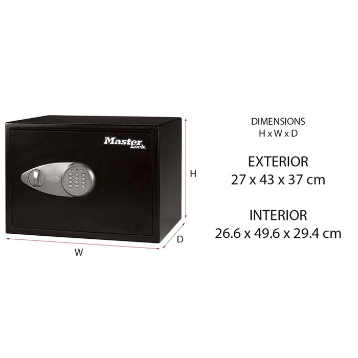 Master Lock Coffre-fort X125ML à combinaison numérique