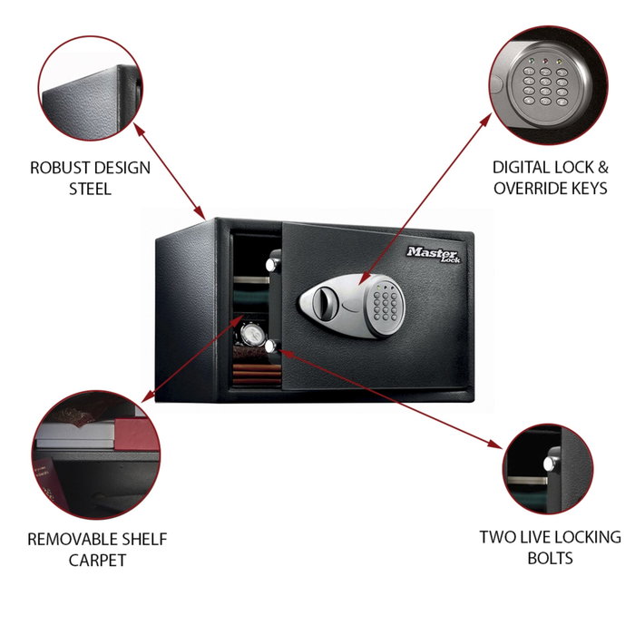Master Lock Coffre-fort X125ML à combinaison numérique