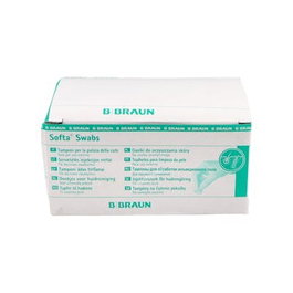 Braun R19 Softa Swabs Tampons Nettoyants Imprégnés d'Alcool à 70% - Lot de 100