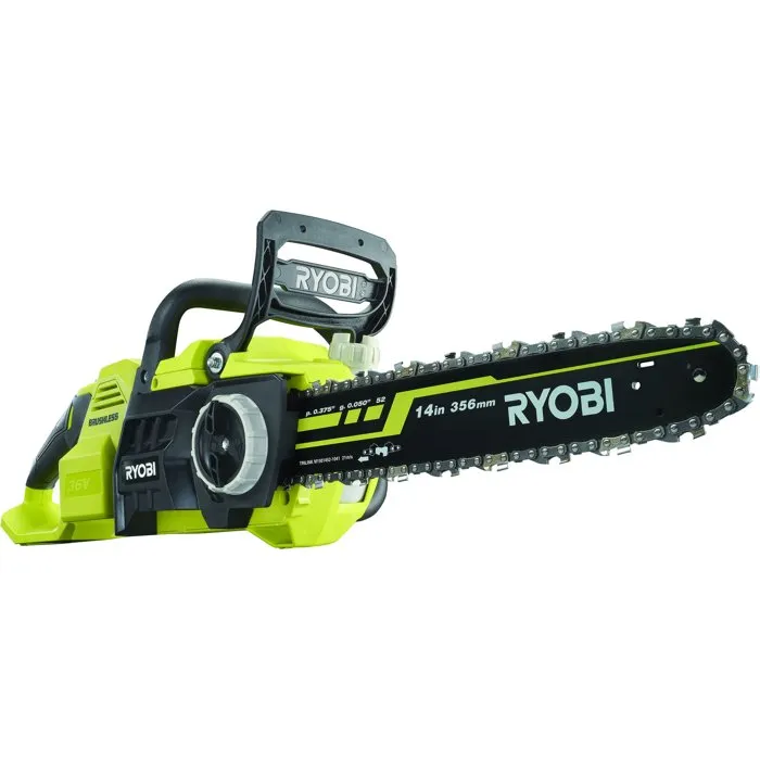 Ryobi RY36CSX35A-140 Tronçonneuse sans fil 36V MAX POWER, Guide 35 cm
