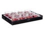 Acorde Bougie Verre Pomme et Cannelle 28 Heures Rouge 8.5x8.5x8 cm 120 g (Set de 12)