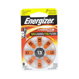 Energizer Piles pour appareil auditif AC13, Lot de 8 unités