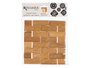 Kinvara Protège-napperon en bambou carré 15x15 cm (Set de 24)
