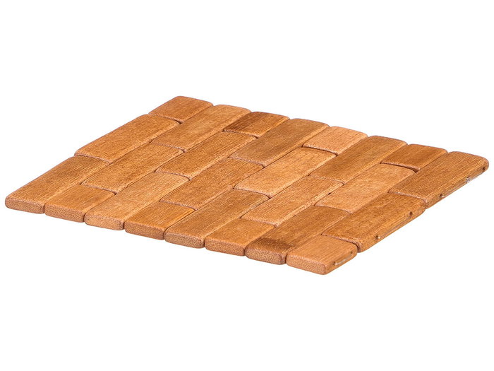 Kinvara Protège-napperon en bambou carré 15x15 cm (Set de 24)