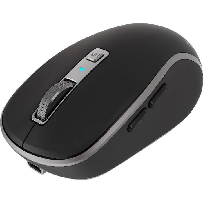 Yenkee Souris sans fil rechargeable Bluetooth/2.4G YMS 2085BK Noir, capteur optique 2400 DPI, batterie 500 mAh (autonomie 90h)