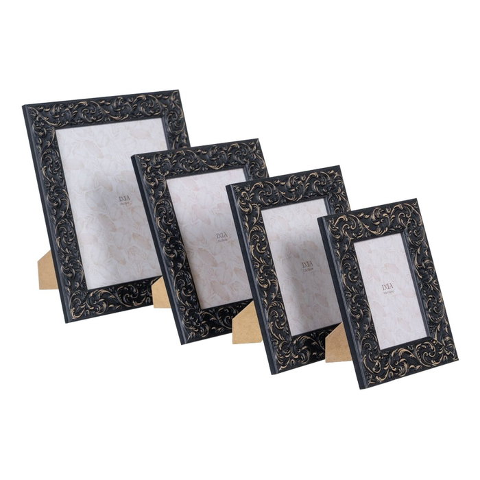 BigBuy Home Cadre photo Noir Bois MDF 13 x 18 cm BigBuy Home Cadre photo Noir Bois MDF 13 x 18 cm