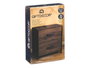 Giftdecor Mueble 2 Tiroirs en Bois et Métal Marron et Noir 40 x 29.5 x 49 cm