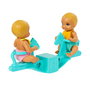 Barbie - Poupée Skipper Set Soins aux Bébés Jumeaux avec Cabanon, Cune à Bercer, Balancelle, Mobile et Accessoires, Réf HXM99