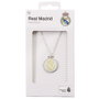 THE CARAT SHOP - Collier officiel Real Madrid avec pendentif métal argenté et écusson doré - 40 cm ajustable - Zinc