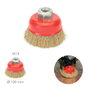 WOLFPACK LINEA PROFESIONAL Cepillo de type tasse en acier laitonné, Ø 100 mm, M14
