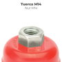WOLFPACK LINEA PROFESIONAL Cepillo de type tasse en acier laitonné, Ø 100 mm, M14