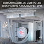 Corsair Nautilus 240 RS LCD Blanc - 240 mm