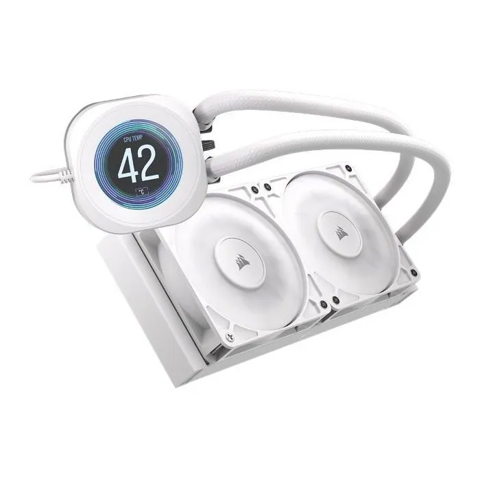 Corsair Watercooling Nautilus 240 RS LCD - Blanc - Refroidissement liquide pour PC