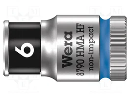 WERA Douille 6 pans HEX 6mm 1/4 inch