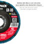 WOLFPACK LINEA PROFESIONAL Disco Lamina Lija Circon Plus 115x22 mm grain 80