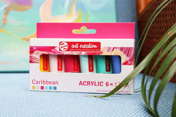 Talens Art Creation Set de peinture acrylique Caribbean 6 x 12 ml