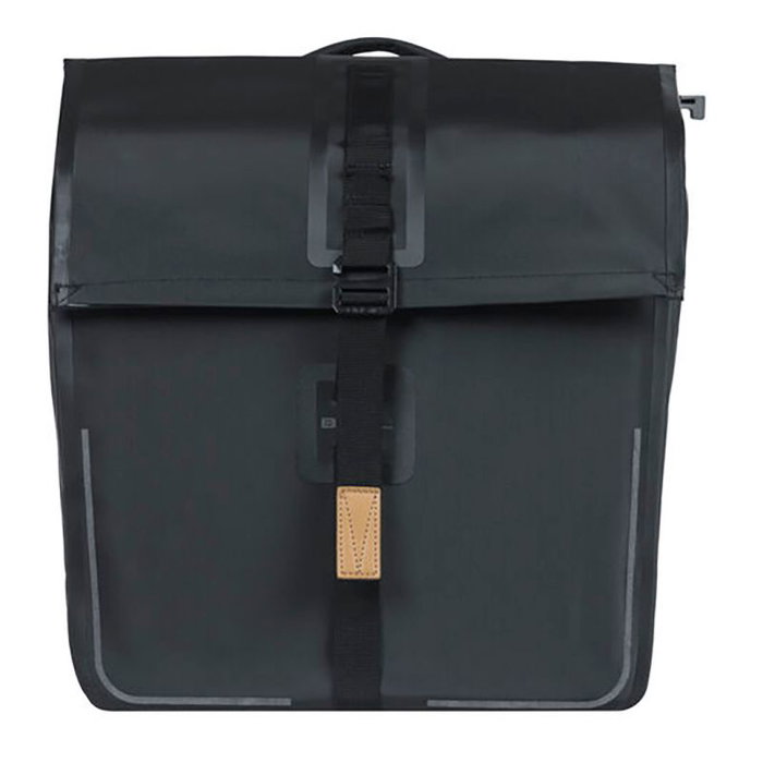 Basil URBAN DRY Sacoches doubles vélo 50L imperméable noir portebagages MIK