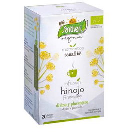 SANTIVERI SANAFLOR HINOJO BIO Infusion au fenouil doux 20 sachets de filtres de 20 unités de fenouil biologique