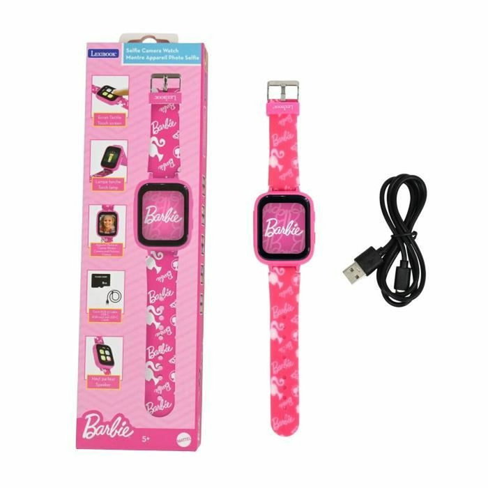 Lexibook Montre intelligente Barbie Rose avec caméra et carte mémoire 8 Go