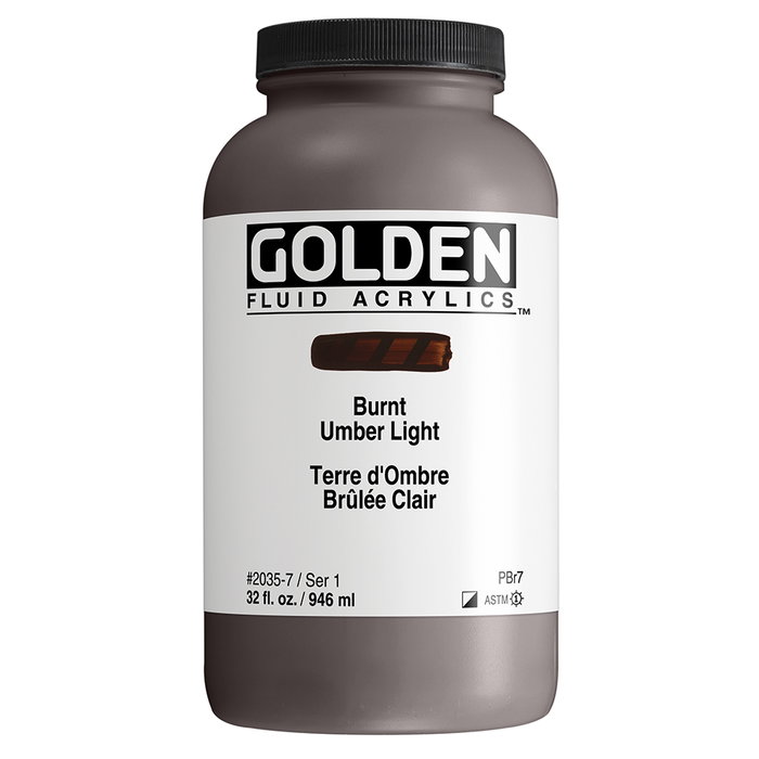 Golden Terre d'Ombre Brûlée Claire Acrylique Fluide 946 ml Golden Terre d'Ombre Brûlée Claire Acrylique Fluide 946 ml