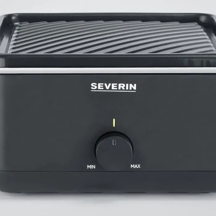 Severin RG2360 Appareil à raclette compact 4 personnes, plaque 24x24 cm antiadhésive, 800 W, poêlons extra profonds 20 mm