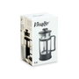VIVALTO Théière en Verre et Plastique 600ml Noir-Transparent