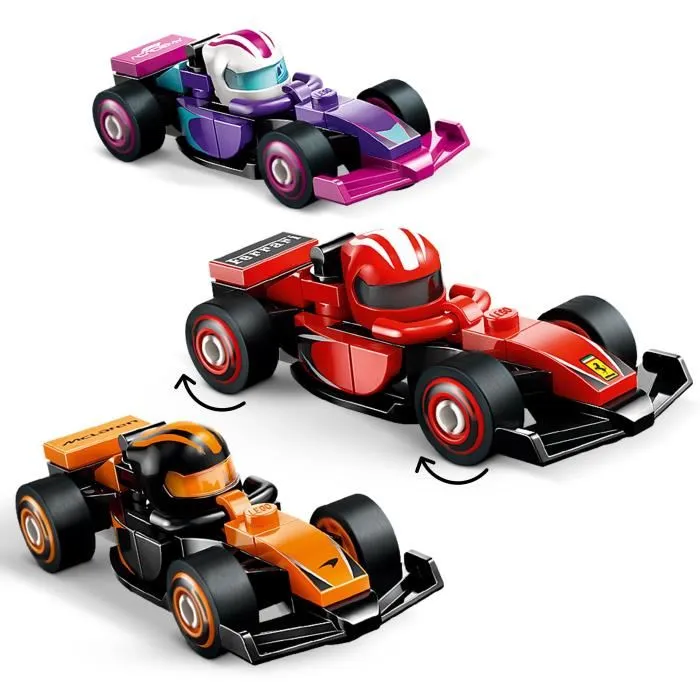 Lego 71049 Boîte de 36 Minifigures Voitures de Course F1 à Collectionner - Série Complète de 6 Ans et Plus