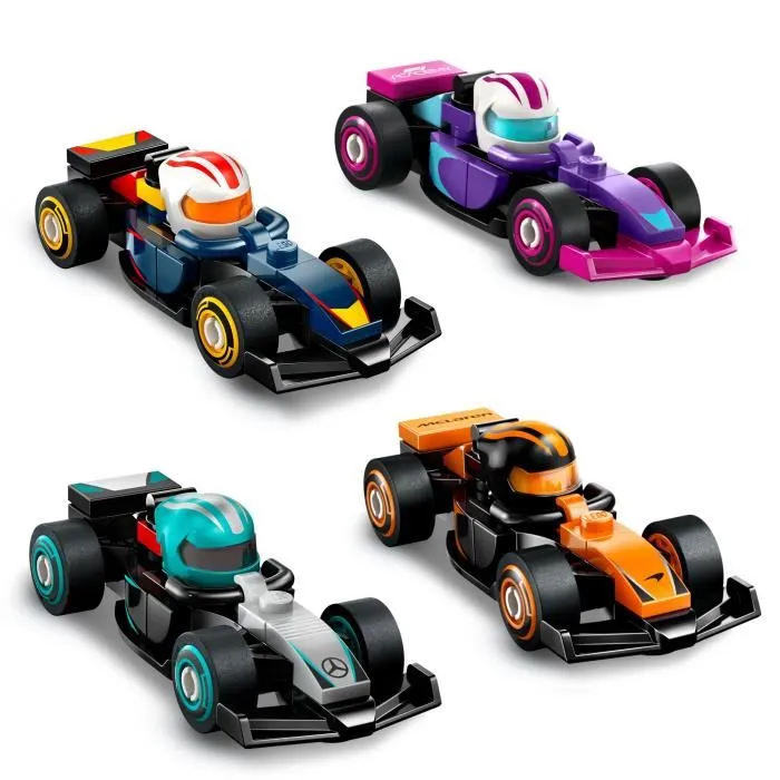 Lego 71049 Boîte de 36 Minifigures Voitures de Course F1 à Collectionner - Série Complète de 6 Ans et Plus