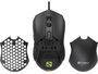 Sandberg FlexCover 6D Souris Gaming avec 12800 DPI, Design Interchangeable et Rétroéclairage LED