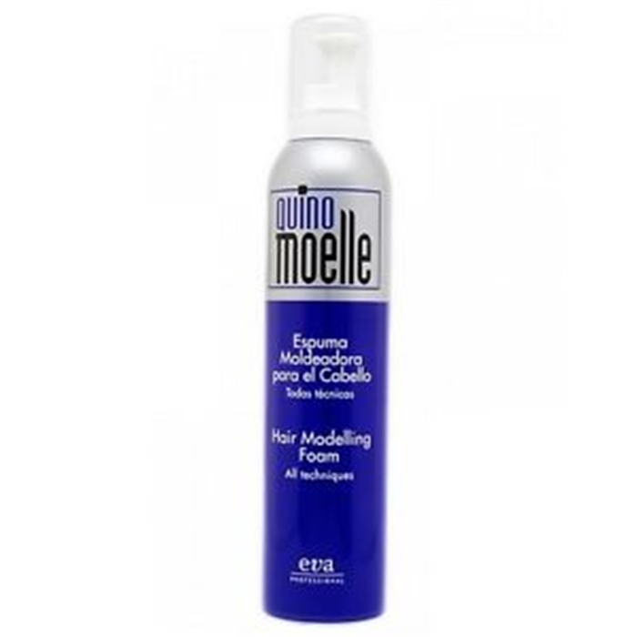 Eva Quino Moelle - Mousse coiffante pour cheveux bouclés, fixe et hydrate sans alcool, format 250 ml Eva Quino Moelle - Mousse coiffante pour cheveux bouclés, fixe et hydrate sans alcool, format 250 ml