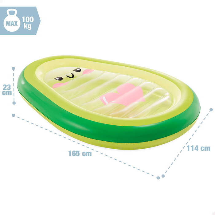 Intex Colchoneta Gonflable Avocat Kawaii 165x114x23 cm PVC Piscine 58739