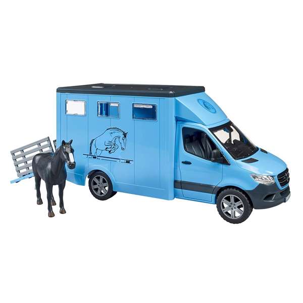 Bruder Mercedes Benz Sprinter Transport Équin avec Cheval Jouet ABS 43 cm Bruder Mercedes Benz Sprinter Transport Équin avec Cheval Jouet ABS 43 cm