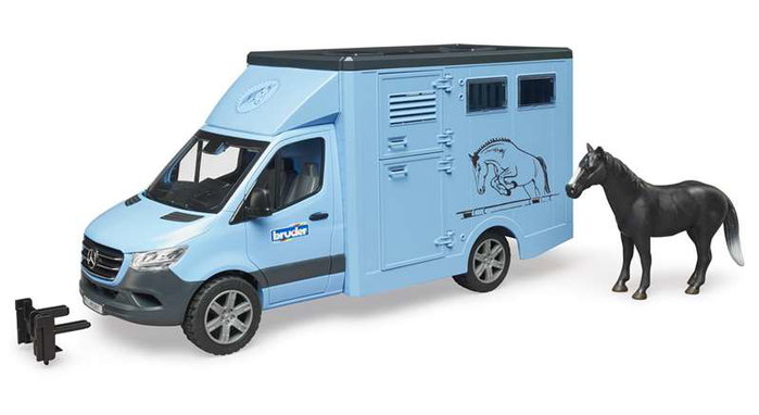 Bruder Mercedes Benz Sprinter Transport Équin avec Cheval Jouet ABS 43 cm Bruder Mercedes Benz Sprinter Transport Équin avec Cheval Jouet ABS 43 cm