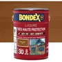 Bondex - Lasure Extérieure Très Haute Protection 8 ans, Indice UV 30, pour Bois de Chêne Moyen, Finition Satin, Pot de 5 Litres