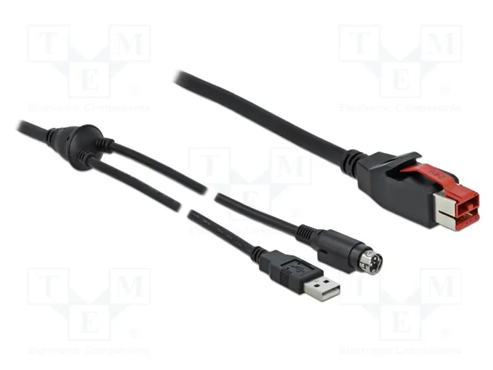 DELOCK Câble d'alimentation USB 2m (DIN mini 3pin / PoweredUSB / USB A) DELOCK Câble d'alimentation USB 2m (DIN mini 3pin / PoweredUSB / USB A)